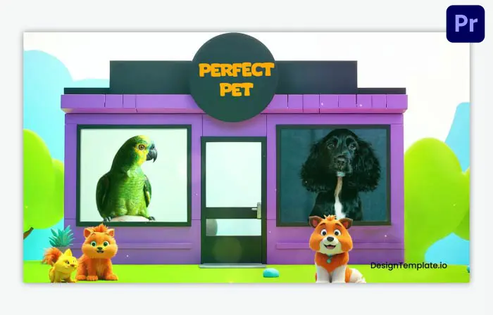 Interactive 3D Pet Store Promo Template